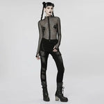 Razzle Dazzle Mesh Tee - Black - PunkRave