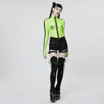 Razzle Dazzle Mesh Tee - Green My Store