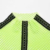 Razzle Dazzle Mesh Tee - Green My Store