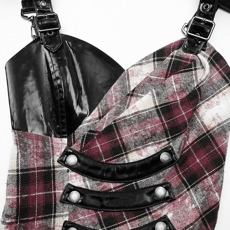 Rebel Chic Plaid Dress - PunkRave