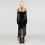Rebel Mesh Printed Long Dress - PunkRave