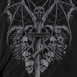 Rebel Mesh Printed Long Dress - PunkRave
