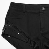 Rivet Revenant Skull Mesh Punk Shorts PunkRave