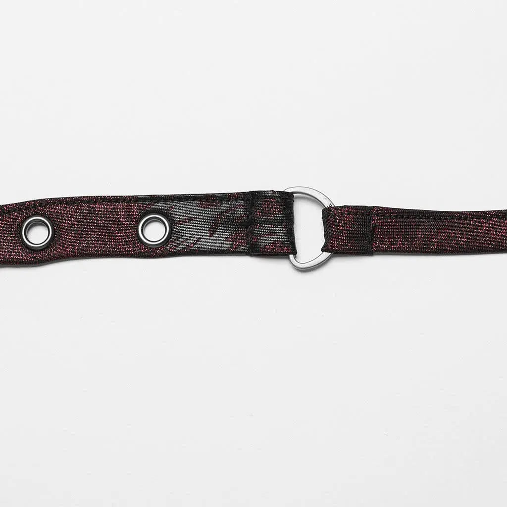 Rogue Raven Halterneck Top (Ruby) - PunkRave