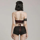 Rogue Raven Halterneck Top (Ruby) - PunkRave