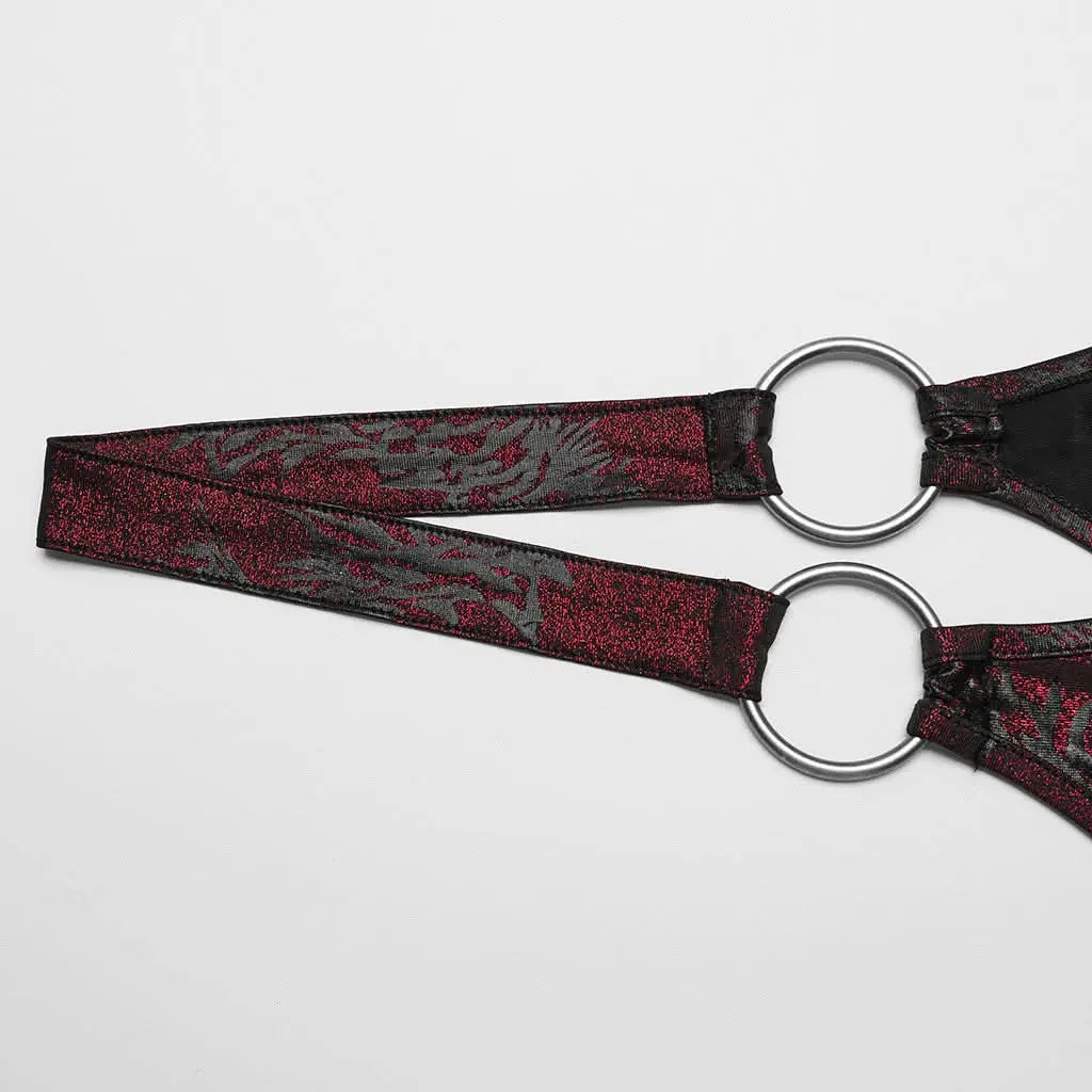 Rogue Raven Halterneck Top (Ruby) - PunkRave