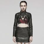 Rowena Cropped Jacket (Black) PunkRave