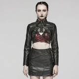 Rowena Cropped Jacket (Black) PunkRave