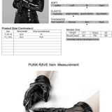 Ambrose Punk Mesh Studded Gloves
