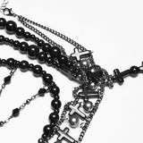Aldous Gothic Bead Chain Headpiece
