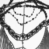 Aldous Gothic Bead Chain Headpiece