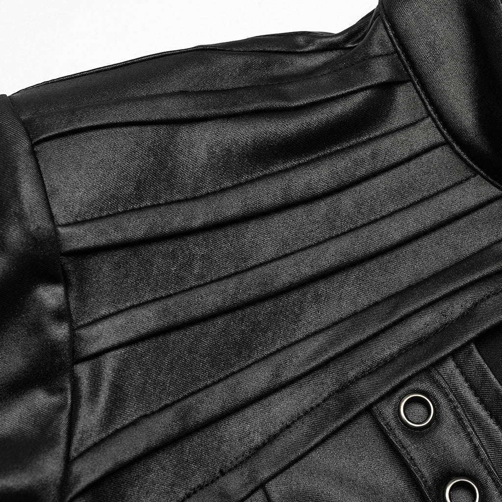 Zine Faux Leather Top PunkRave