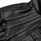 Zine Faux Leather Top PunkRave