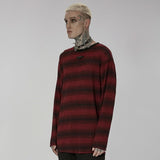 Sludge Grunge Striped Tee - PunkRave