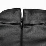 Zine Faux Leather Top PunkRave