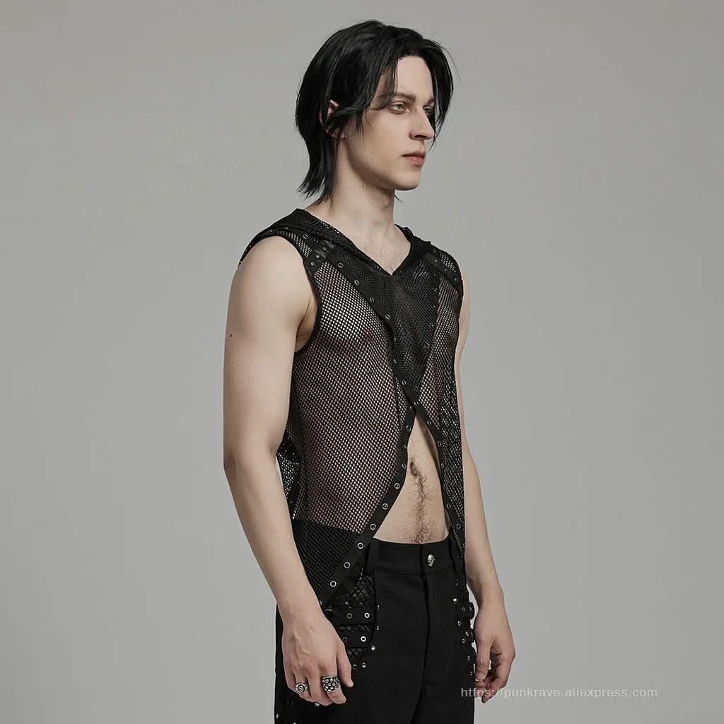 Glitch Mesh Top - PunkRave