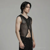 Glitch Mesh Top - PunkRave