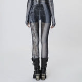 Nuclear Printed Leggings (Grey) - PunkRave