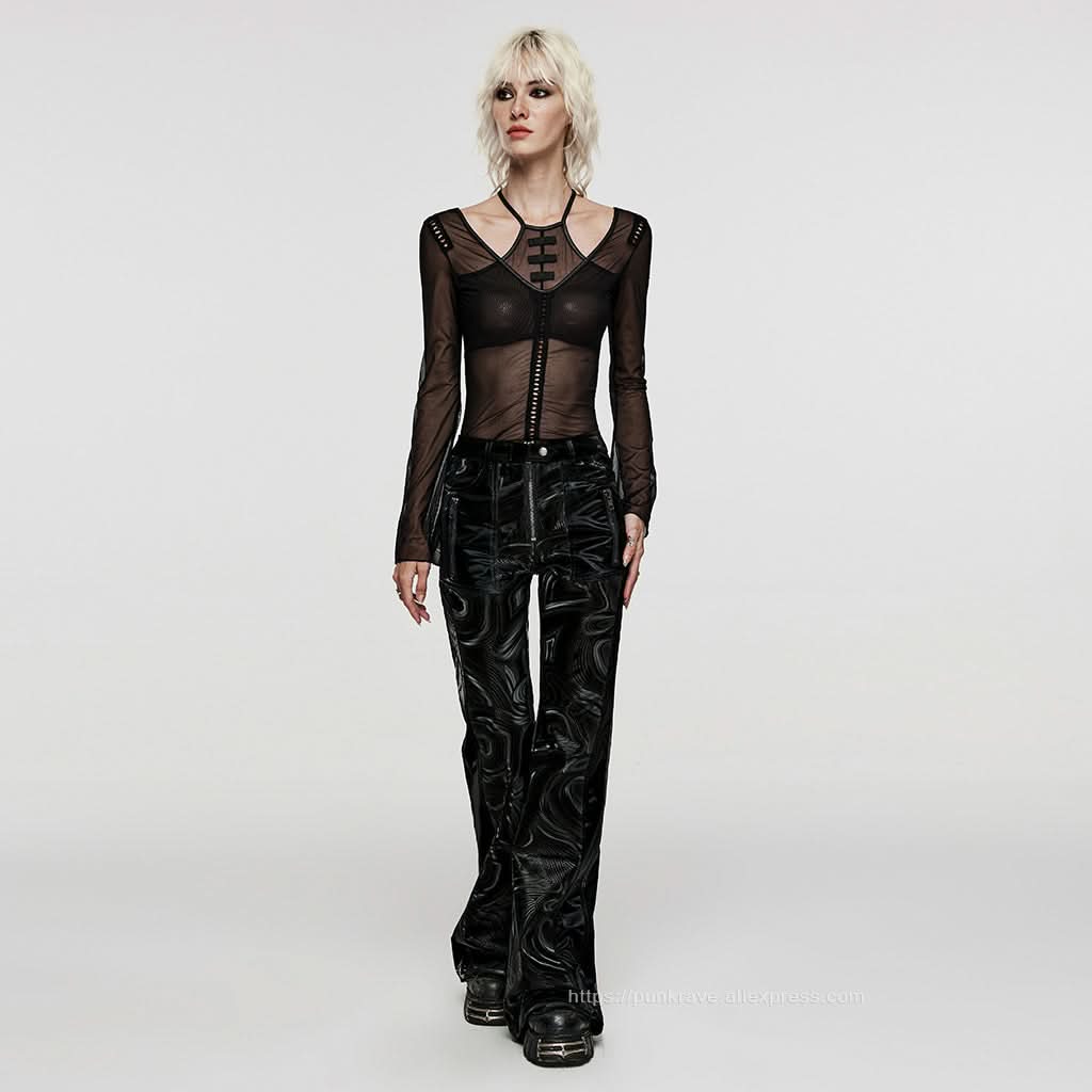Ghostly Gala Sheer Mesh Tee - PunkRave