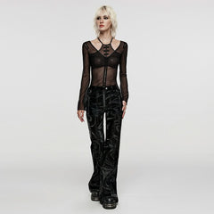 Ghostly Gala Sheer Mesh Tee - PunkRave