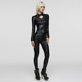 Zine Faux Leather Top PunkRave