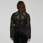 Dark Wonderland Sheer Mesh Turtleneck - PunkRave