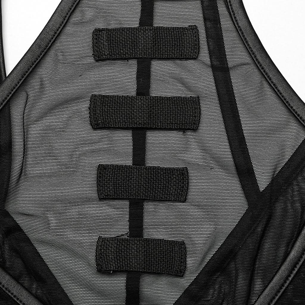 Ghostly Gala Sheer Mesh Tee - PunkRave