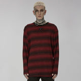 Sludge Grunge Striped Tee - PunkRave