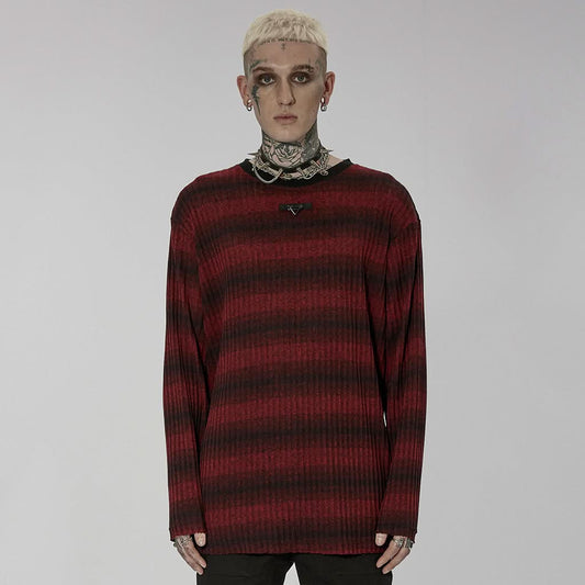 Sludge Grunge Striped Tee - PunkRave