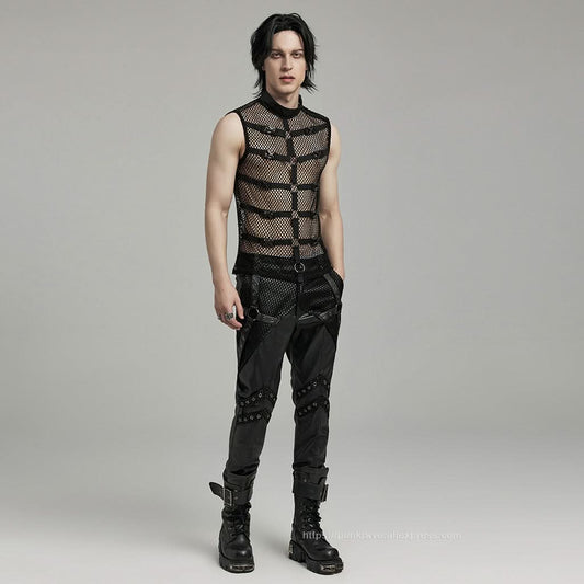 Anarchy Mesh Tank Top - PunkRave