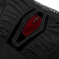 Sable Serenity - Gothic Peplum Top My Store