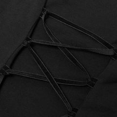 Sable Serenity - Gothic Peplum Top My Store