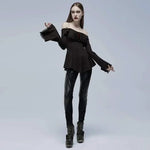 Sable Serenity - Gothic Peplum Top My Store