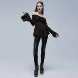 Sable Serenity - Gothic Peplum Top My Store