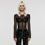 Ghostly Gala Sheer Mesh Tee - PunkRave
