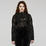 Dark Wonderland Sheer Mesh Turtleneck - PunkRave