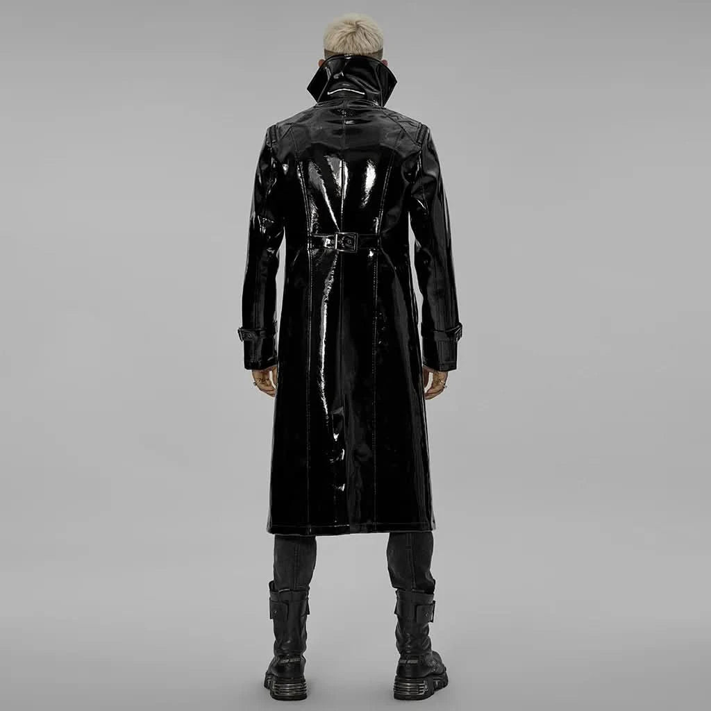 Necroharmonic PU Trench Coat - PunkRave