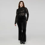 Dark Wonderland Sheer Mesh Turtleneck - PunkRave