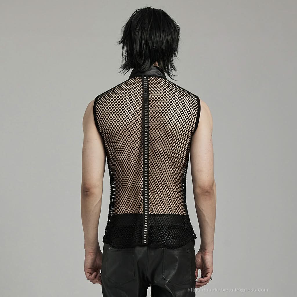 Anarchy Mesh Tank Top - PunkRave