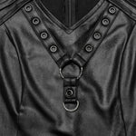 Zine Faux Leather Top PunkRave