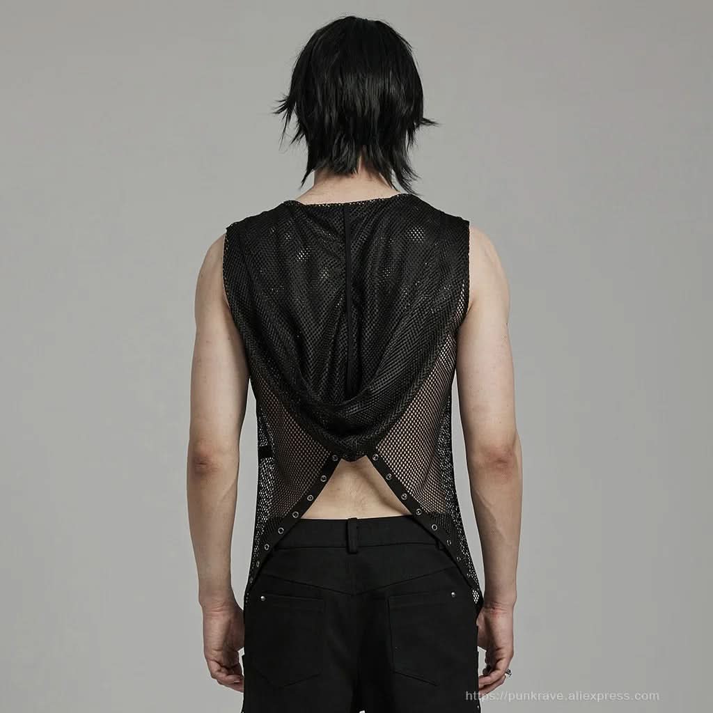 Glitch Mesh Top - PunkRave