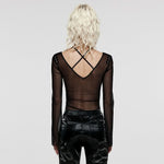 Ghostly Gala Sheer Mesh Tee - PunkRave
