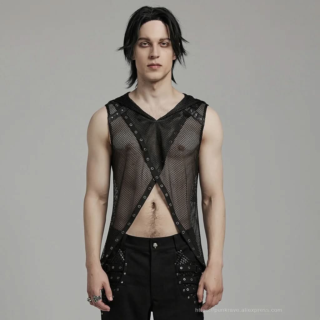 Glitch Mesh Top - PunkRave