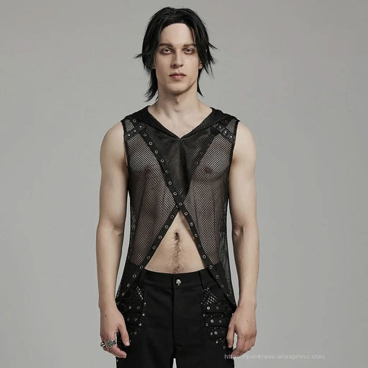 Glitch Mesh Top - PunkRave