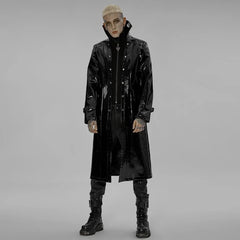 Necroharmonic PU Trench Coat - PunkRave