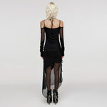 Rebel Mesh Printed Long Dress - PunkRave