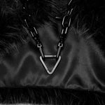 Eclipse Cropped Fur Jacket - PunkRave