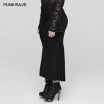 Shadow Elegance Fishtail Skirt - PunkRave