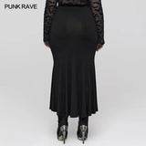 Shadow Elegance Fishtail Skirt - PunkRave