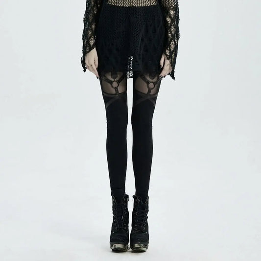Sheer Horror Leggings - PunkRave